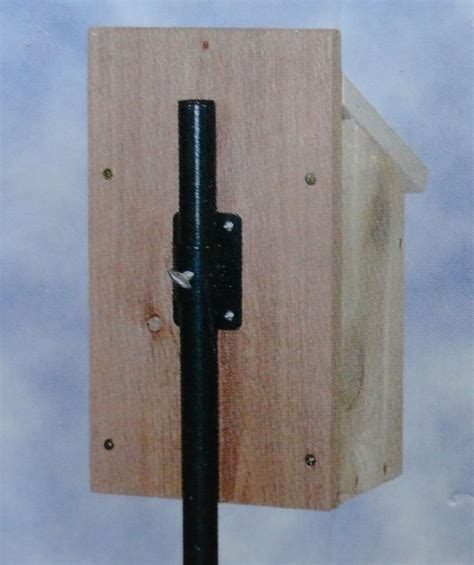 bird box mounting bracket|pole for hanging birdhouse.